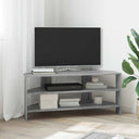 vidaXL HoekTVKabinet Wit 102x40,5x45cm Bewerkt hout