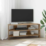 vidaXL HoekTVKabinet Wit 102x40,5x45cm Bewerkt hout
