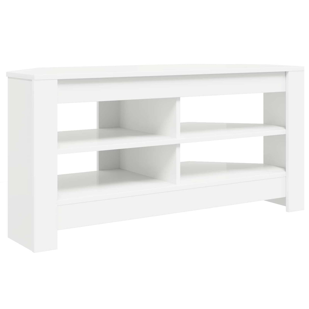 vidaXL Corner TV Cabinet White 102 x 40.5 x 45 cm Engineered wood