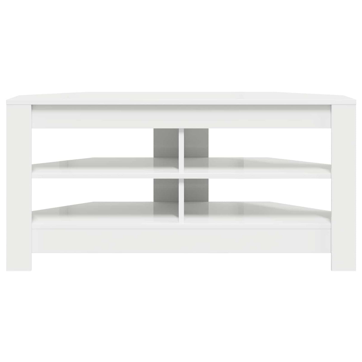 vidaXL Corner TV Cabinet White 102 x 40.5 x 45 cm Engineered wood