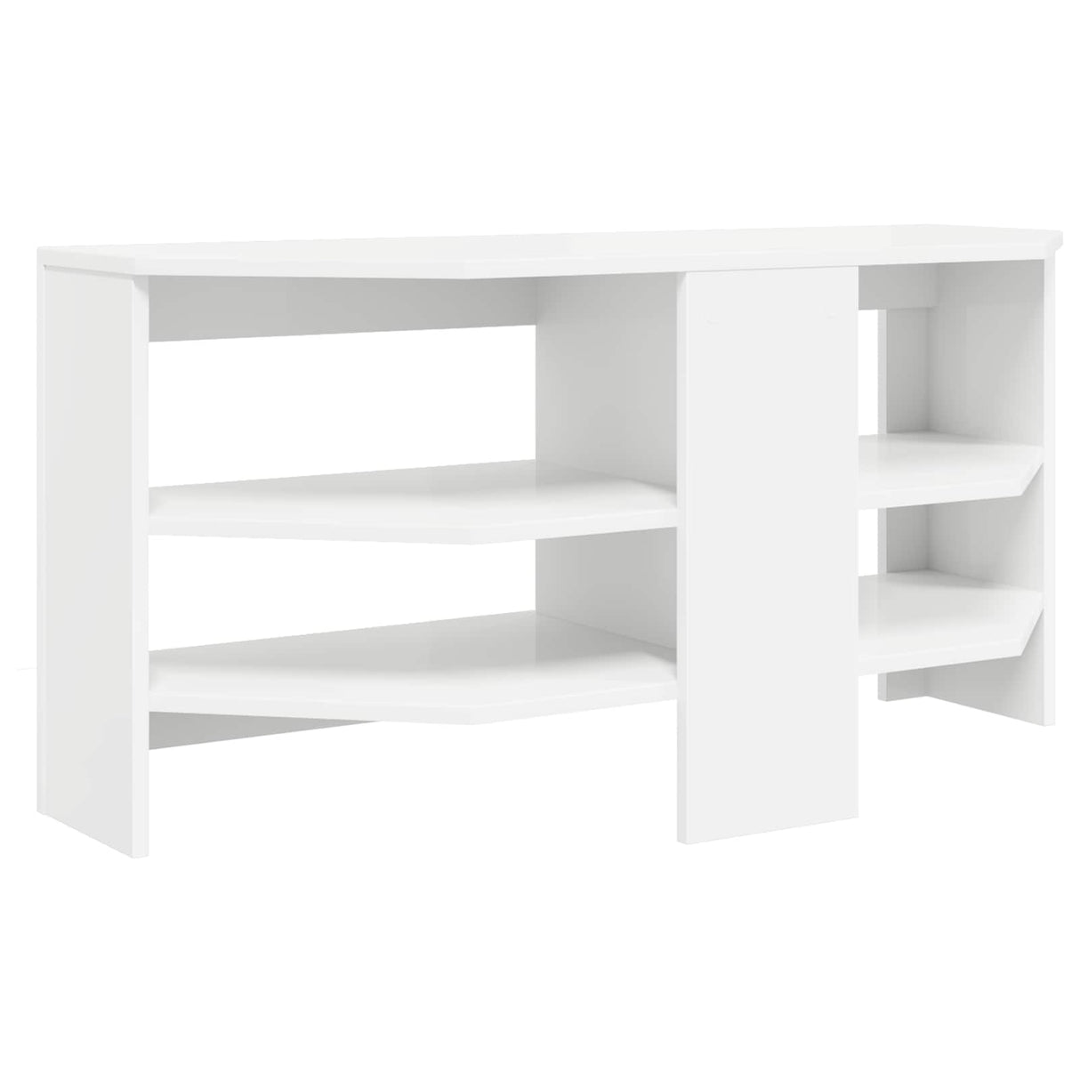 vidaXL Corner TV Cabinet White 102 x 40.5 x 45 cm Engineered wood