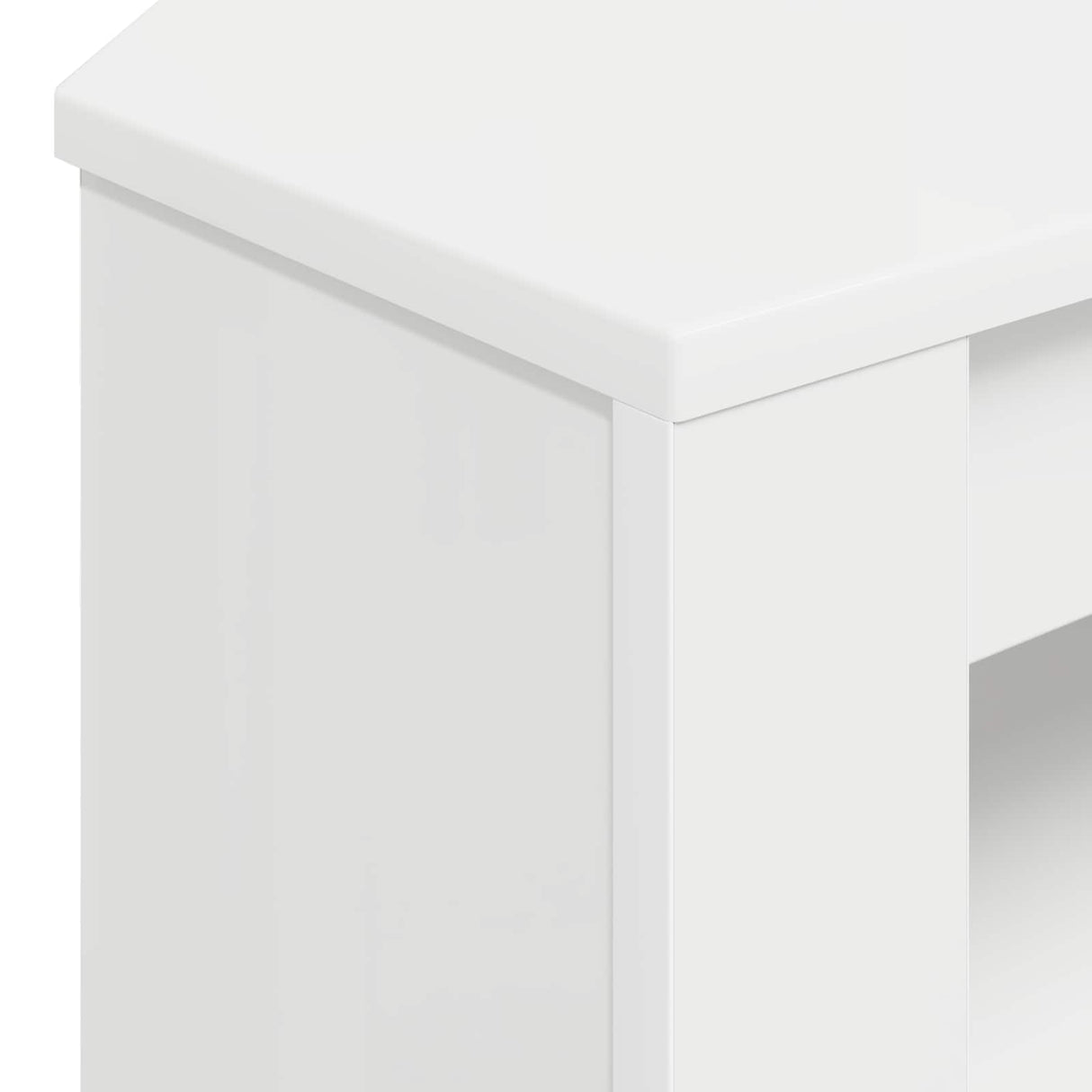 vidaXL Corner TV Cabinet White 102 x 40.5 x 45 cm Engineered wood