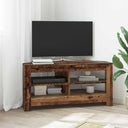 vidaXL Corner TV Cabinet White 102 x 40.5 x 45 cm Engineered wood