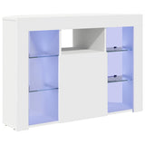 vidaXL Hoek LED TV Cabinet Wandgemonteerd Wit 100x40x68cm Bewerkt hout