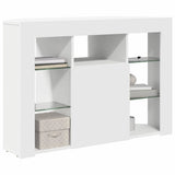 vidaXL Hoek LED TV Cabinet Wandgemonteerd Wit 100x40x68cm Bewerkt hout