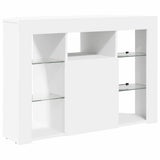 vidaXL Hoek LED TV Cabinet Wandgemonteerd Wit 100x40x68cm Bewerkt hout