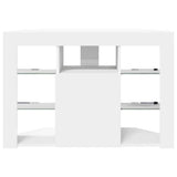 vidaXL Hoek LED TV Cabinet Wandgemonteerd Wit 100x40x68cm Bewerkt hout