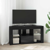 vidaXL Hoek LED TV Cabinet Wandgemonteerd Wit 100x40x68cm Bewerkt hout