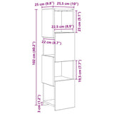 vidaXL Hoekkast 25,5x25x102cm Bewerkt hout