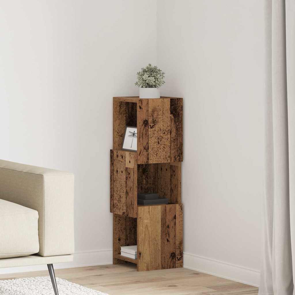 vidaXL Hoekkast 25,5x25x102cm Bewerkt hout