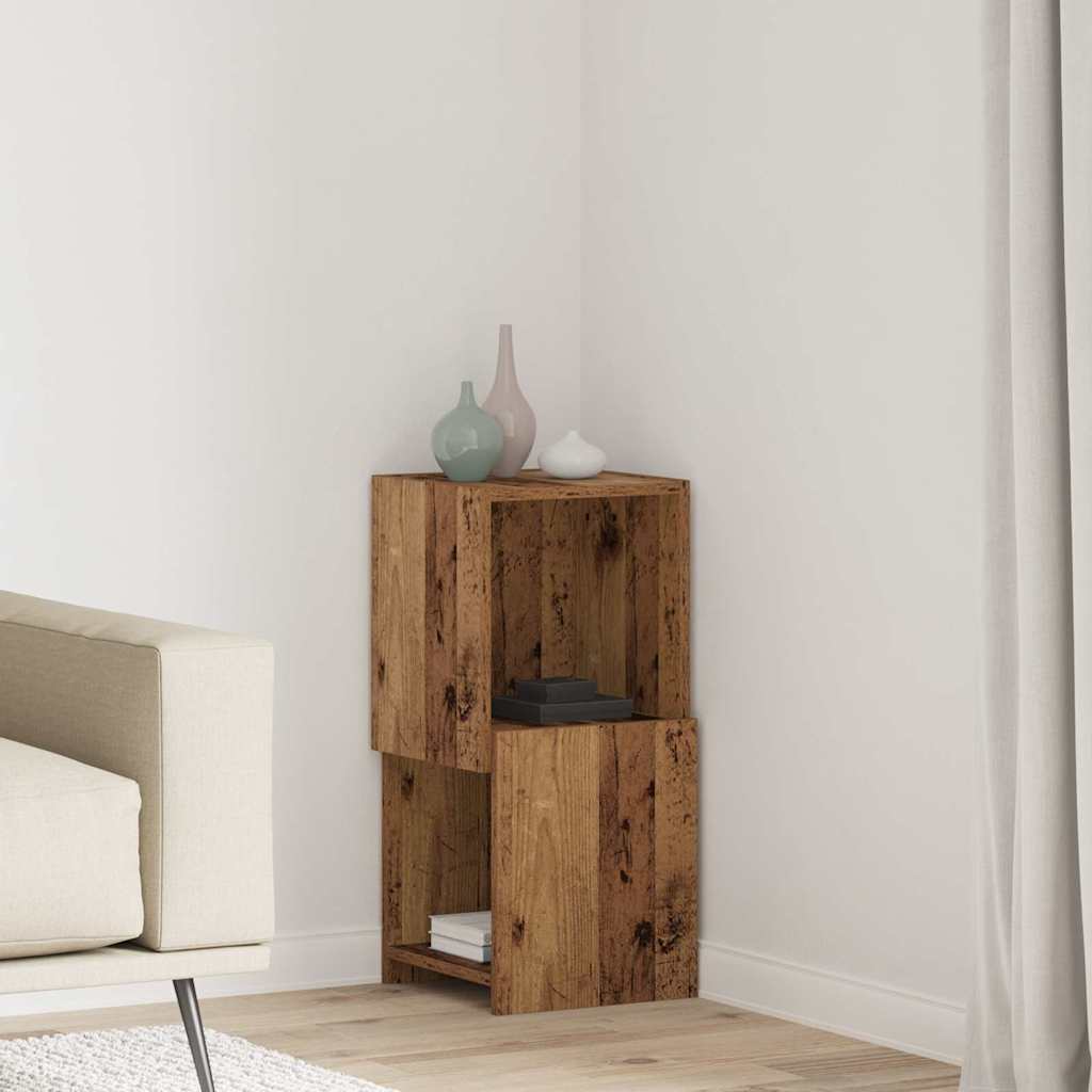 vidaXL Hoekkast 25,5x25x102cm Bewerkt hout