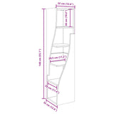 vidaXL Hoekkast 25,5x25x102cm Bewerkt hout