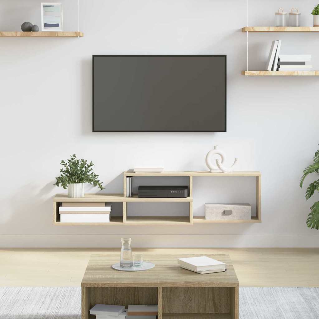 vidaXL Wall TV Stand 150 x 25 x 28.5 cm Engineered Wood