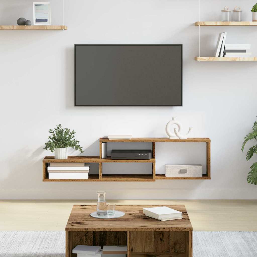 vidaXL Wall TV Stand 150 x 25 x 28.5 cm Engineered Wood
