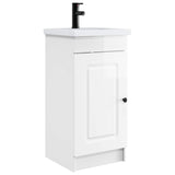 vidaXL Badkamermeubel Set Wit 56 x 37,5 x 81 cm Bewerkt hout