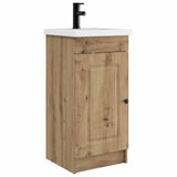 vidaXL Badkamermeubel Set Wit 56 x 37,5 x 81 cm Bewerkt hout