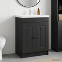 vidaXL Badkamer onder Wastafel Kast Wit 56 x 37,5 x 81 cm Bewerkt hout