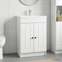 vidaXL Badkamer onder Wastafel Kast Wit 56 x 37,5 x 81 cm Bewerkt hout