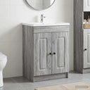 vidaXL Badkamer onder Wastafel Kast Wit 56 x 37,5 x 81 cm Bewerkt hout