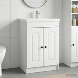 vidaXL Badkamer onder Wastafel Kast Wit 56 x 37,5 x 81 cm Bewerkt hout