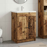 vidaXL Badkamer onder Wastafel Kast Wit 56 x 37,5 x 81 cm Bewerkt hout