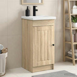 vidaXL Badkamermeubel Set Wit 56 x 37,5 x 81 cm Bewerkt hout