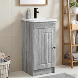 vidaXL Badkamermeubel Set Wit 56 x 37,5 x 81 cm Bewerkt hout