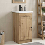 vidaXL Badkamermeubel Set Wit 56 x 37,5 x 81 cm Bewerkt hout