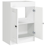 vidaXL Badkamer onder Wastafel Kast Wit 56 x 37,5 x 81 cm Bewerkt hout