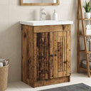 vidaXL Badkamer onder Wastafel Kast Wit 56 x 37,5 x 81 cm Bewerkt hout