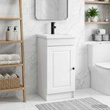 vidaXL Badkamermeubel Set Wit 56 x 37,5 x 81 cm Bewerkt hout