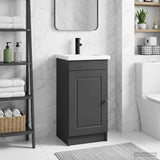 vidaXL Badkamermeubel Set Wit 56 x 37,5 x 81 cm Bewerkt hout