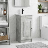 vidaXL Badkamermeubel Set Wit 56 x 37,5 x 81 cm Bewerkt hout