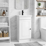 vidaXL Badkamermeubel Set Wit 56 x 37,5 x 81 cm Bewerkt hout