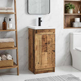 vidaXL Badkamermeubel Set Wit 56 x 37,5 x 81 cm Bewerkt hout