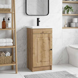 vidaXL Badkamermeubel Set Wit 56 x 37,5 x 81 cm Bewerkt hout