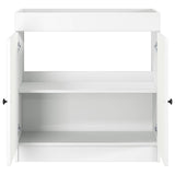 vidaXL Badkamer onder Wastafel Kast Wit 56 x 37,5 x 81 cm Bewerkt hout