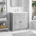 vidaXL Badkamer onder Wastafel Kast Wit 56 x 37,5 x 81 cm Bewerkt hout