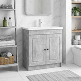 vidaXL Badkamer onder Wastafel Kast Wit 56 x 37,5 x 81 cm Bewerkt hout