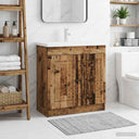 vidaXL Badkamer onder Wastafel Kast Wit 56 x 37,5 x 81 cm Bewerkt hout