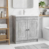 vidaXL Badkamer onder Wastafel Kast Wit 56 x 37,5 x 81 cm Bewerkt hout