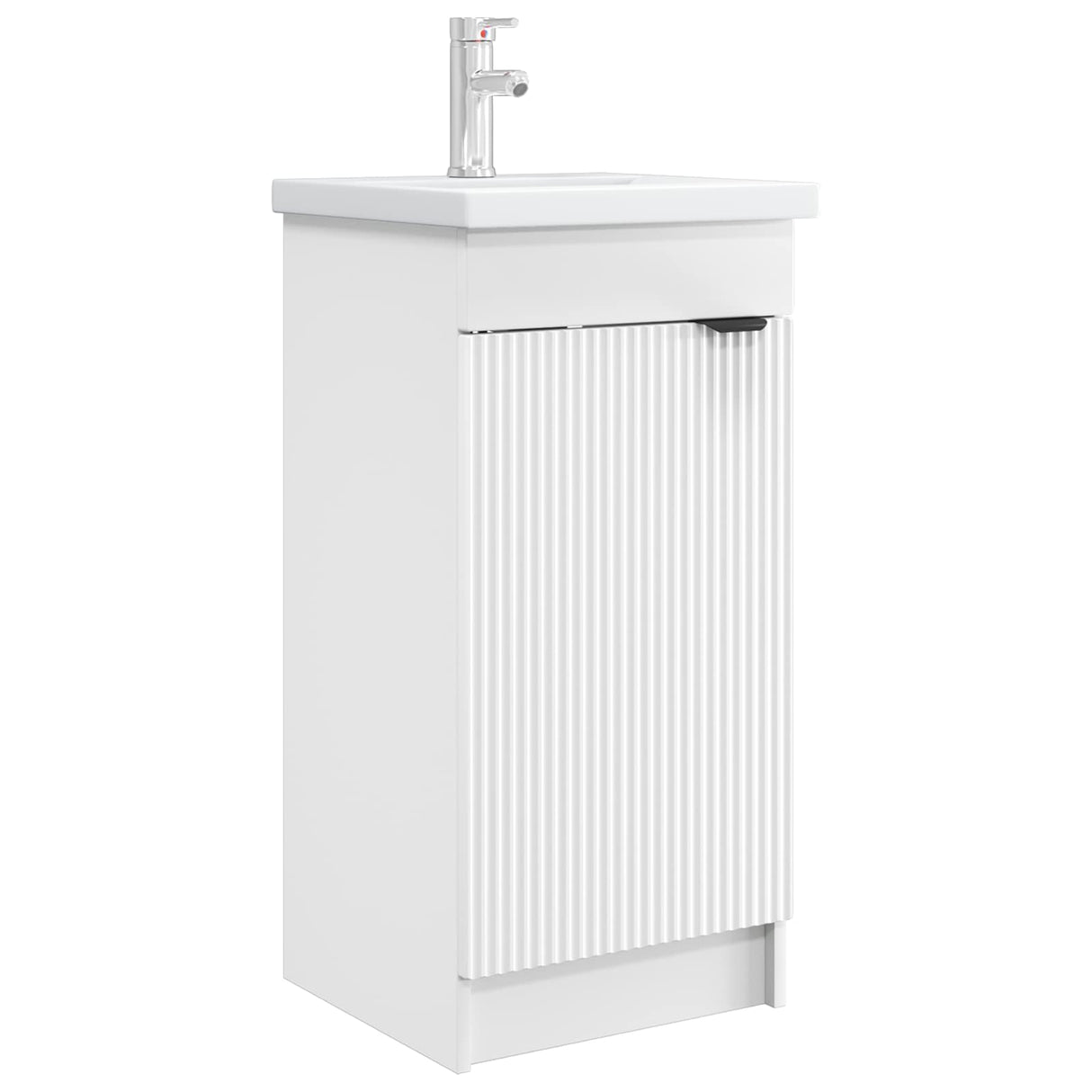 vidaXL Badkamermeubel Set Wit 56 x 37,5 x 81 cm Bewerkt hout