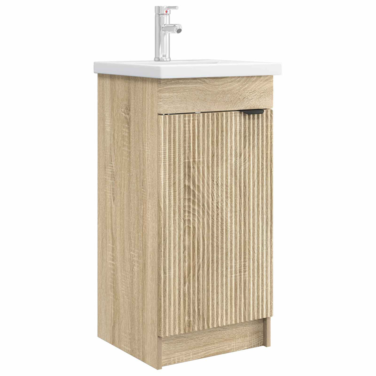 vidaXL Badkamermeubel Set Wit 56 x 37,5 x 81 cm Bewerkt hout