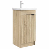 vidaXL Badkamermeubel Set Wit 56 x 37,5 x 81 cm Bewerkt hout
