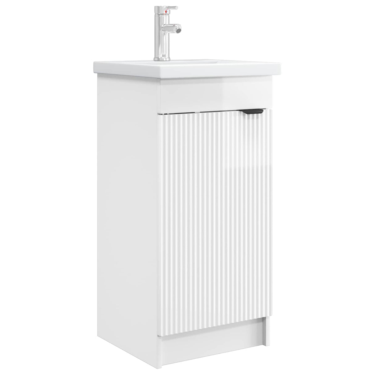 vidaXL Badkamermeubel Set Wit 56 x 37,5 x 81 cm Bewerkt hout