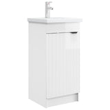 vidaXL Badkamermeubel Set Wit 56 x 37,5 x 81 cm Bewerkt hout