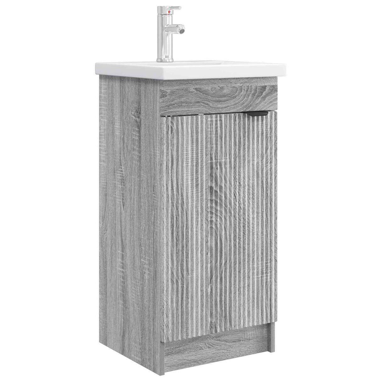 vidaXL Badkamermeubel Set Wit 56 x 37,5 x 81 cm Bewerkt hout