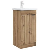 vidaXL Badkamermeubel Set Wit 56 x 37,5 x 81 cm Bewerkt hout