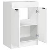 vidaXL Badkamer onder Wastafel Kast Wit 56 x 37,5 x 81 cm Bewerkt hout
