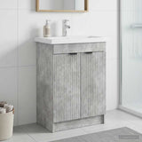 vidaXL Badkamer onder Wastafel Kast Wit 56 x 37,5 x 81 cm Bewerkt hout